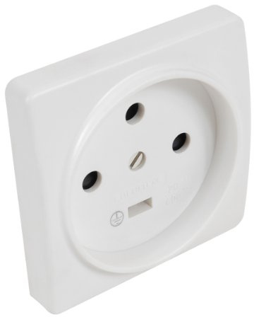 Interrupteur va et vient | Prises electriques Standard | Prise extra plate | Prise murale Socle Prise De Courant 3P+T 20A | Mécanisme + Plaque | Debflex | 703830