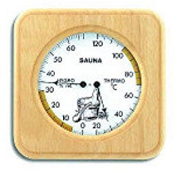 Lamp Sauna Thermo-hygromètre carré