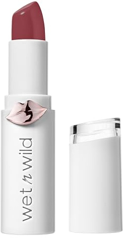 Lipstick By Wet n Wild Mega Last High-Shine Lipstick Lip Color Makeup, Rosé And Slay
