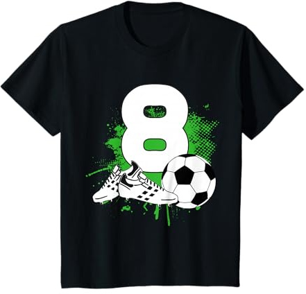 8. Geburtstag Junge 8 Jahre Fussballer Fussball Geburtstags T-Shirt