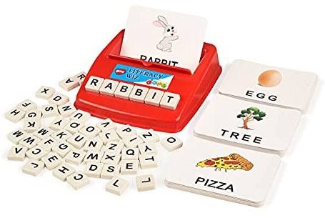 BOHS English Literacy Wiz Fun Game - Upper Case Daily Words - 60 Flash Cards - Preschool Language Learning Educational Toys