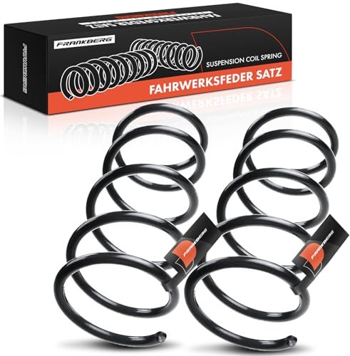 Frankberg 2x Muelles de chasis Muelles de suspensión Compatible con 500 C 312 0.9 1.3 D MultiJet 1.4 1.2 2009-2025 Replace# 51859960,52060128