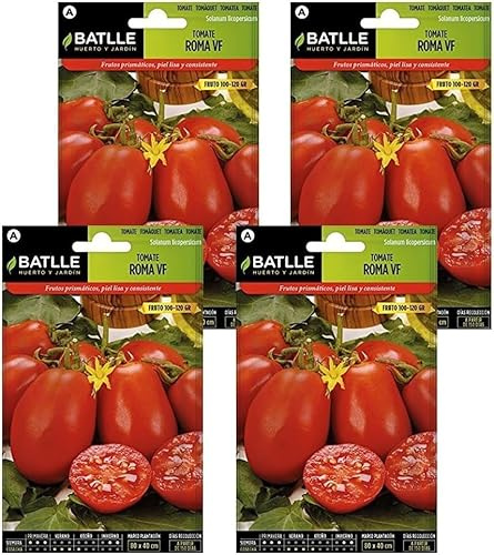 Pack 4 Semillas de tomate Roma VF Semillas Batlle