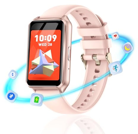 Reloj Inteligente Hombre Mujer, 1.57 Smartwatch con Llamadas Bluetooth Whatsapp Notificación, IP67 Pulsera Actividad con 107 Modo Deportivo, Pulsómetro, SpO2, Sueño Smartwatch Mujer para Android iOS