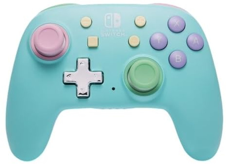 PowerA Nano Enhanced Wireless Controller for Nintendo Switch, Switch Lite & OLED Model, Rechargeable Bluetooth Gamepad with up to 20 Hours of Play Time, Official: Spring Dream