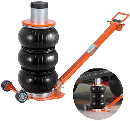 VEVOR Air Jack, 3 Ton/6600 lbs, 1-6S Pneumatic Lifting Jack with Heightened Column & Adjustable Handle, Compact, Easy-to-Lift & Space-Saving Jack with Thick Rubber Pad, Fits for Sedan, Pickup Truck