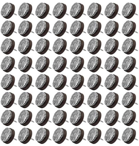 Parthan 100 clavos deslizantes de fieltro, 22 mm, protección contra arañazos, para parqué, laminado y azulejos, protección contra arañazos, para suelos laminados, protectores para patas de muebles