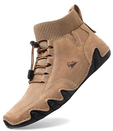 2026 Chaussures pieds nus Vogany Chaussures orthopédiques respirantes Chaussures orthopédiques ergonomiques pieds nus Chaussures de sport pour homme 37, marron, 45 EU Large