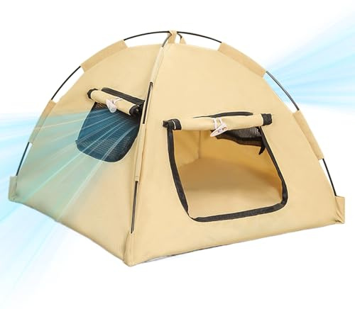 Dopsyesn Exterior para Gatos,Refugio Solar Plegable para Gatitos | Tienda Transpirable para Gatos y Perros para Viajes de Verano, Exterior, Viajes, Apartamento, Balcón, Playa, Patio, Camping
