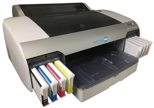 SIMPLETEK - Plotter e Stampante per Grandi Formati A2+/17 - Connettività USB e LAN - Sistema a 9 Cartucce di Inchiostro (Ricondizionato)