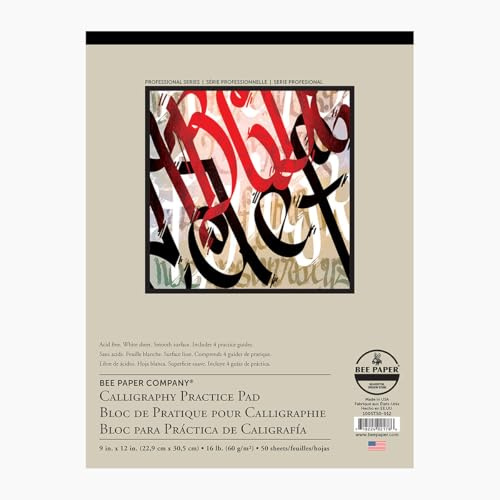 Bee Paper Calligraphy Practice Pad, 11-Inch by 14-Inch