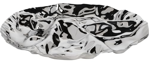 Alessi Pepa Hors-D'Oeuvre/Set Antipastiplatt 4 Abteilungen, Edelstahl 18/10 glänzend poliert, 3.5 x 34.5 x 41 cm, LC14