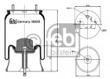 FEBI BILSTEIN Soffietto, Sospensione pneumatica 38828