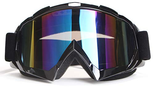 4-FQ Motocross Brille, ATV Dirt Bike Off Road Racing MX-Fahrbrille, Crossbrille,Hochwertige Motorradbrillen, mit Double Lens Schaumstoffpolsterung Anti Fog UV Schutzbrille