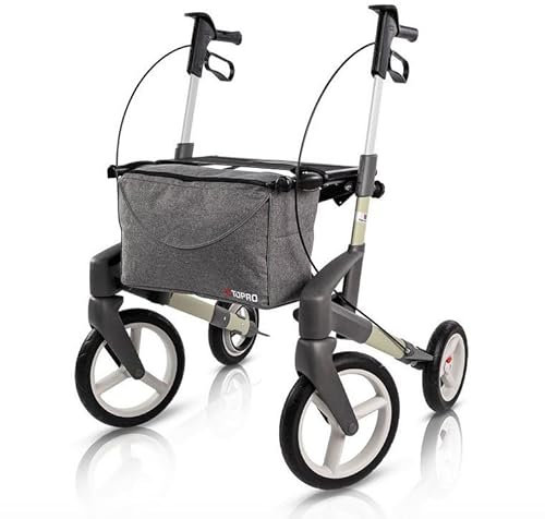 Topro ATR Outdoor All Terrain Folding Lightweight Rollator (Small, Sand)