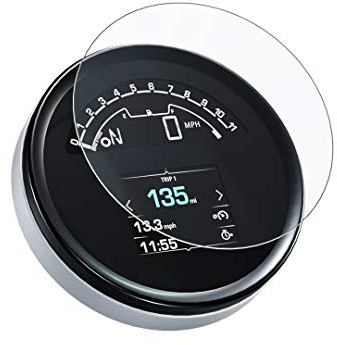 Speedo Angels Pellicola protettiva per cruscotto compatibile con Triumph Street Twin 900 (2025-), 2 pellicole ultra trasparenti