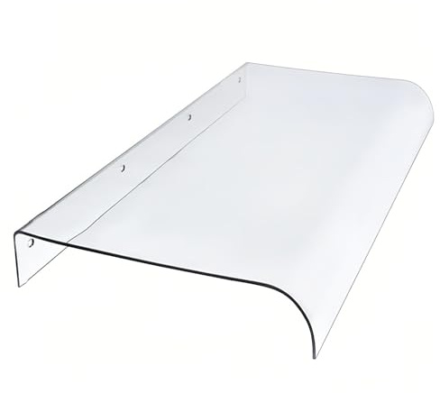 Vattentät transparent dörr takbåge takmarkis polykarbonatskydd för ingångar och (40 x 120 cm/16 x 47 tum) utomhusskydd