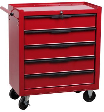 Hilka G301T5BBS Heavy Duty 5-Drawer Trolley