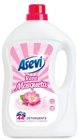 Asevi Rosehip Liquid Washing Machine Detergent - Concentrated Formula White & Colour Laundry Detergent - Rosehip Soap for Clean and Soft Clothes - 44 Washes