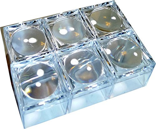 EDU-TOYS 6 St. Mini Lupendose Becherlupe klein mit 5fach Vergößerung