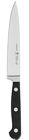 HENCKELS Classic Razor-Sharp 6-inch Utility Knife, Tomato Knife, German Engineered Informed by 100+ Years of Mastery, Black/Stainless Steel
