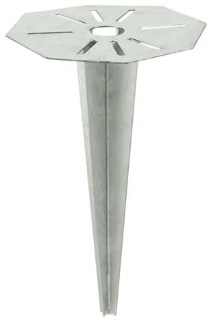 Eglo Piquet de terre Cuba, piquet de sol pour lampe de jardin, accessoires d'extérieur, ancrage au sol en métal galvanisé