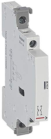 Auxiliaire de signalisation pour contacteur 2 modules 25A - 5A 250V~ - contact O+F - 0,5 module