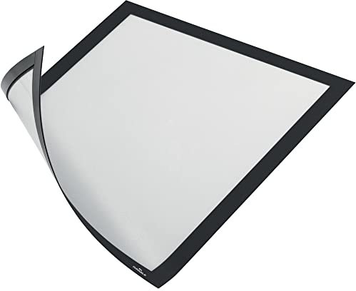 Durable DURAFRAME Magnetic Frame | A4 Format In Black | Pack of 1 Frames | Document Frame for Professional Internal Signage