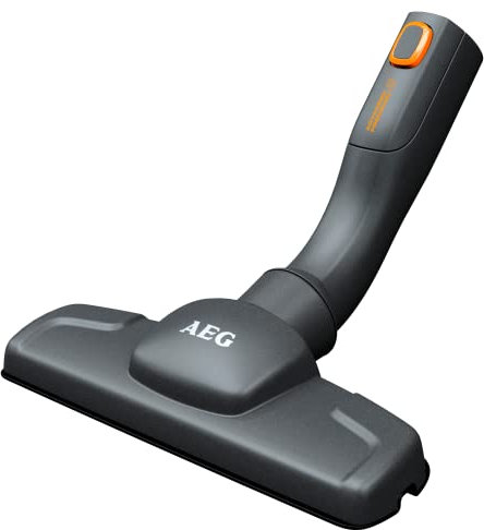 AEG AZE132 Polsterdüse (Klickverschluss, Düse zur Tiefenreinigung von Polstern, Entfernung von Tierhaaren und Allergenen, passend für AEG-Sauger mit 36mm Ovalrohr, bspw. AEG VX8, VX9, LX8, LX9) grau