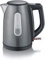 SEVERIN WK 9540 Wasserkocher (ca. 2.200 W, 1,0 L) grau-metallic/schwarz