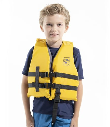 Seachoice General Purpose Life Vest, Child, Yellow, USCG/TC Approved