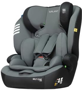 Play Belt One i-size Autositz, Gruppe 1/2/3, für Babys von 15 Monaten und Kindern bis 12 Jahren (76-150 cm), universelle Installation mit Gurt