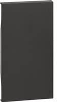 Frontale per modulo cieco Bticino KG00M2 Living Now 2 moduli Dark, Nero