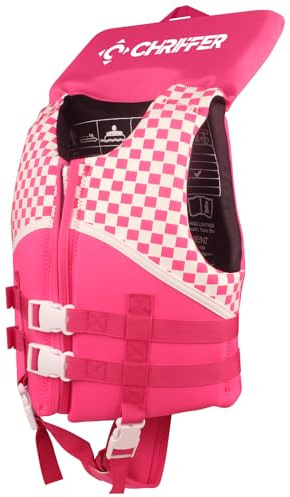 Chriffer Kids Swim Vest for 20-70 Pounds Boys and Girls, Easy On/Off Zipper, Swimming Toddler Floaties Jackets for 2, 3, 4, 5, 6, 7, 8 Years Old/Beach Pool Water Park