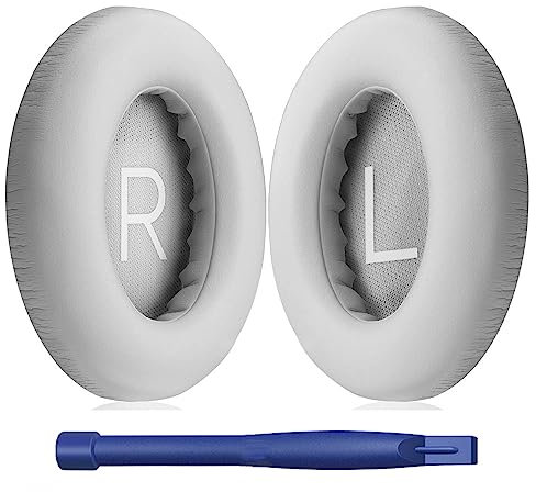 HATOFES Earpads Cushions for Bose 700 Noise Cancelling Headphones (NC700) - Ear Pads Replacement with Soft PU Leather, Luxurious Memory Foam, Added Thickness, Extra Durable Ear Cushions (Grey Colour)