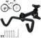 JOLIGAEA Fahrrad Wandhalterung, Klappbare Fahrradhalter, Verstellbar Fahrradhalterung für die Wohnung & Garage, Fahrrad Aufhängung für die Wand bis 25 KG, Wandhalter für Rennrad, MTB, E-Bike
