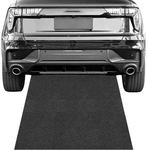 Rainmae Öl-Auffangmatte Clean Max,Ölmatte Robuste Schutzmatte 91x182cm,Vielseitiger Garagen-Protektor,Strapazierfähige Saugmatte, Ölbindematte schwarz