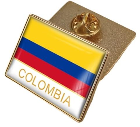 Insignia De Pin De La Bandera De Colombia, Insignia De Colombia, Broche De Bandera Nacional, Pin De Solapa, Colecciones De Pines De Viaje Internacionales, Accesorio De Ropa Nacional Novedoso
