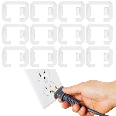 12pcs Loose Outlet Fix Plugs, 16.5 x 23.5mm Loose Wall Socket Fixer to Make Your Loose Socket Jack Snug and Fix Plug Tightly, Loose Tightener Insert for Outlets