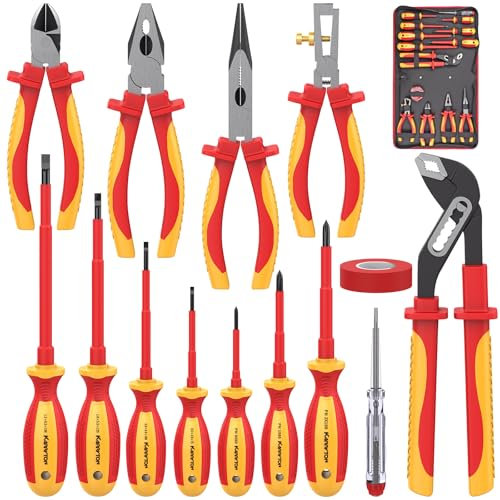 KARRYTON 14PCS 1000V Insulated Electrician Tool Set