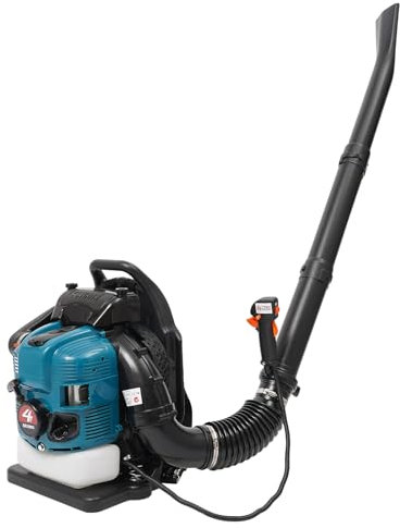 Soffiatore per foglie a benzina ritrattabile, 75,6 cc, 2600 W, velocità 7000 giri/min, volume d'aria 498 ft ³/s, raffreddatore ad aria, soffiatore a 4 tempi, per foglie, polvere, sabbia, neve