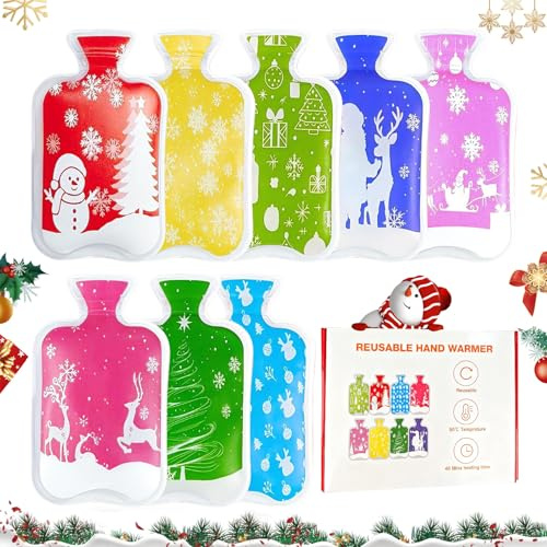 Hand Warmers Reusable 8pcs, Instant Hand Warmers Click, Reusable Hands Warmers, Christmas Handwarmers, Pocket Warmer, Gel Click Heat Pads, Winter Gift for Children Women Man