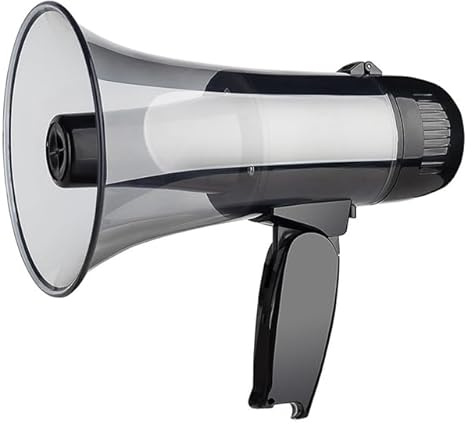 megafon, Megafonhögtalare Megafon Bullhorn 20 Watt Effekt Kompakt Megephone-högtalare Inbyggd sirenlarmlägen