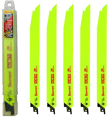 Starrett Bi-Metal King Cut Hochleistungs-Sägeblatt mit extra tiefer Säbelwirkung 300 mm (12 Zoll) - 5er-Pack