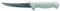 Starrett Coltello da Disossamento da Cucina in Acciaio Inox Dello Chef, Profilo Curvo Stretto, 5 Pollici (130 mm), Manico Bianco (BKW106-5)