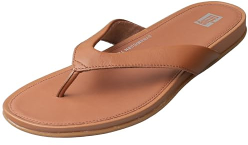 Fitflop Women's Gracie Leather Flip-Flops, Light Tan, 7