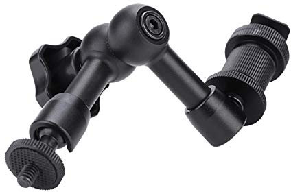 Bras Magique, Friction Réglable Articulée de 7 , Support de Support Articulé pour Moniteur LED/Cage de Caméra/Microphones/Flashs
