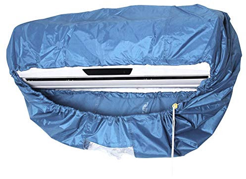 MOVKZACV Split Air Conditioner Cleaning Cover Cleaning Wall Mounted Air Conditioning Cleaner Dust Washing Clean Bag Aircon Wash Bag Waterproof with Drain Outlet.(L-size, for 2-3P)