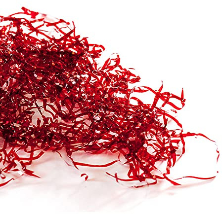 TRUCIOLO PPL Rosso per CESTE 5 kg Paglia in Polipropilene per Confezioni Natalizie pasquali e cesti Regalo, imballo di Plastica Sintetica da riempimento