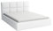 bonni Polsterbett Alaska 140x200cm Bett mit Matratze und Lattenrost Doppelbett mit Bettkasten Holzbett Stauraumbett (Weiß)